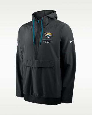 Jacksonville Jaguars Sideline Anorak Men's Nike NFL 1/2-Zip Hooded